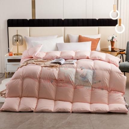 91家纺网 家纺一手货源 找家纺 总绒研 2025新款热款羽绒被鹅绒被被子被芯春秋被冬被被子被芯-渐变色