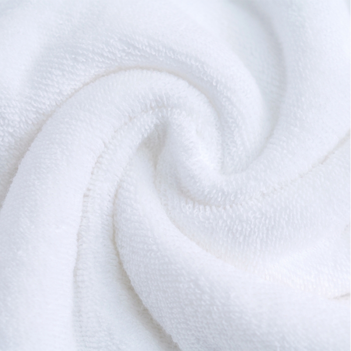 91家纺网 家纺一手货源 找家纺 朴尔家纺 2023新款全棉32股小棱形系列毛巾浴巾 洁白色毛巾