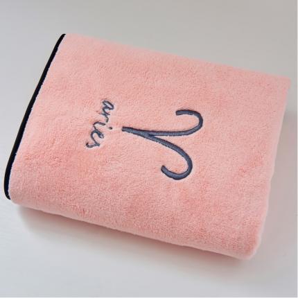 91家纺网 家纺一手货源 找家纺 朴尔家纺 2023新款十二星座毛巾浴巾系列 白羊座浴巾