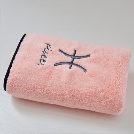 91家纺网 家纺一手货源 找家纺 朴尔家纺 2023新款十二星座毛巾浴巾系列 双鱼座浴巾