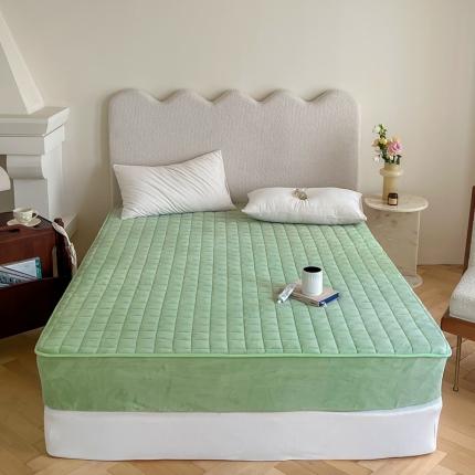 91家纺网 家纺一手货源 找家纺 （总）三味舒屋 2024新款牛奶绒夹棉床笠