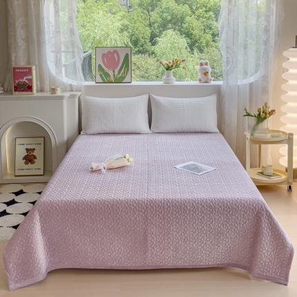 雅眠居 2023秋冬新款纯色牛奶绒床盖保暖素色婴儿绒床盖盖毯 皮粉