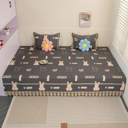 91家纺网 家纺一手货源 找家纺 手艺人 2025新款纯棉绗缝炕盖榻榻米炕垫K367-K372 K370