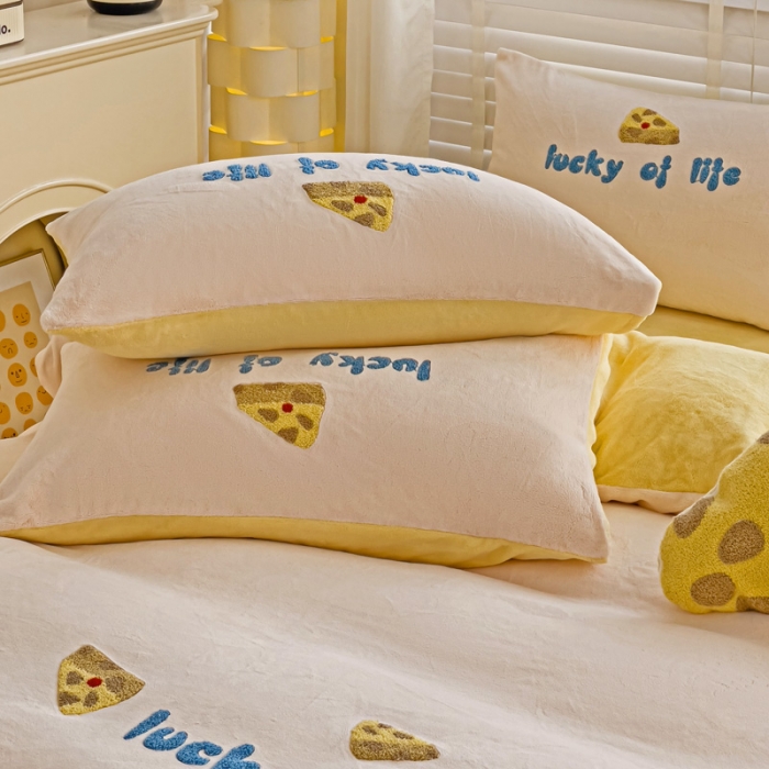 91家纺网 家纺一手货源 找家纺 娜娜 2023新款牛奶绒毛巾绣套件 海绵宝宝-玉色小号