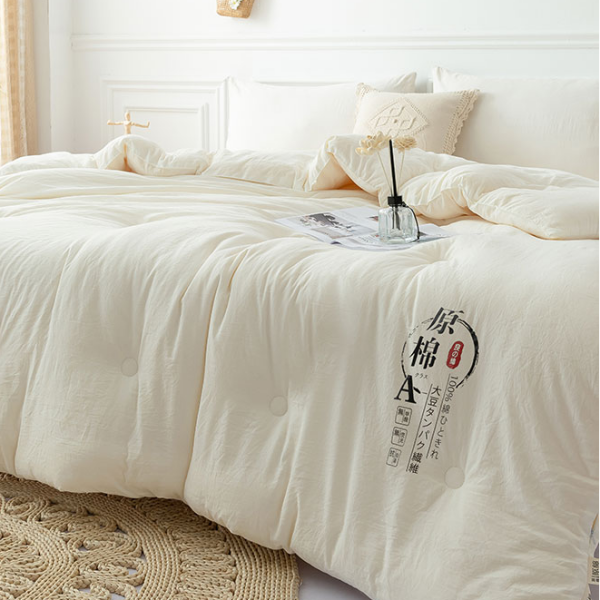 91家纺网 家纺一手货源 找家纺 （总）承柔 A类原棉大豆纤维被被子加厚冬被春秋四季被学生被芯直播爆款