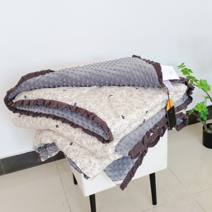 91家纺网 家纺一手货源 找家纺 （总）蓝庭全棉印花花边豆豆被冬被大豆被春秋被芯被子可机洗