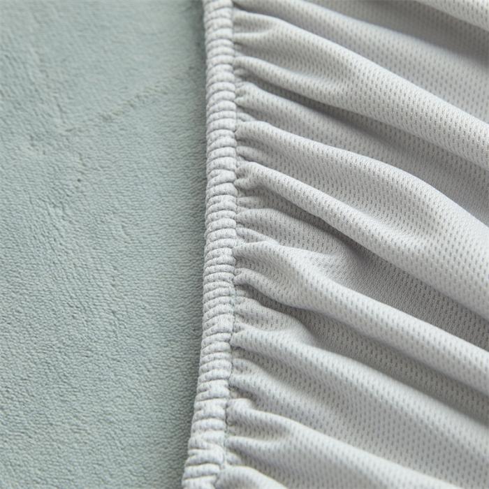 91家纺网 家纺一手货源 找家纺 AB版双面牛奶绒床笠 复合保暖床笠 双面可用 黄灰