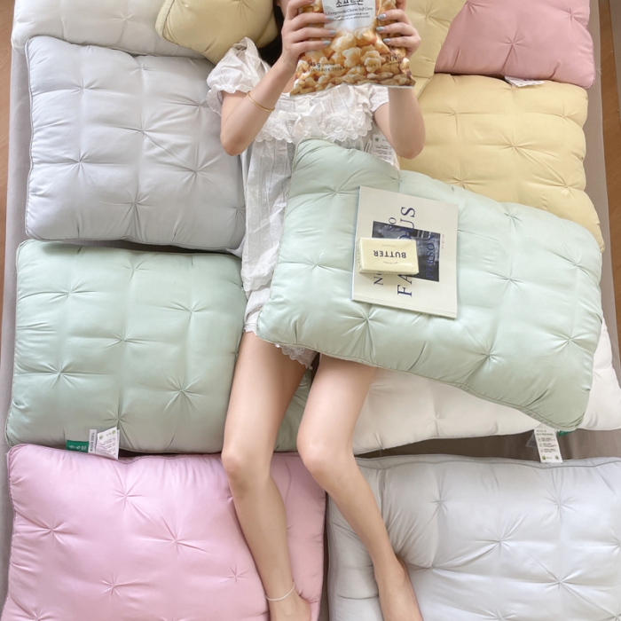 91家纺网 家纺一手货源 找家纺 （总）伟邦枕芯 2023新款立体揪化泡美爆爆枕切片