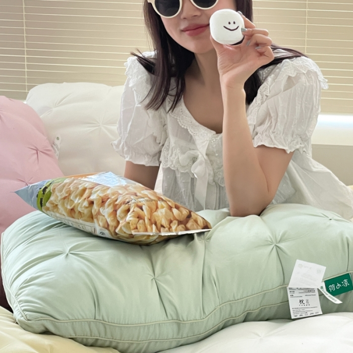 91家纺网 家纺一手货源 找家纺 （总）伟邦枕芯 2023新款立体揪化泡美爆爆枕切片