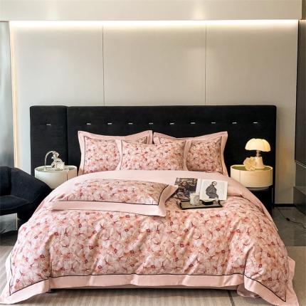 91家纺网 家纺一手货源 找家纺 （总）2023新款高端拼角嵌绳3221纯棉磨毛系列四件套