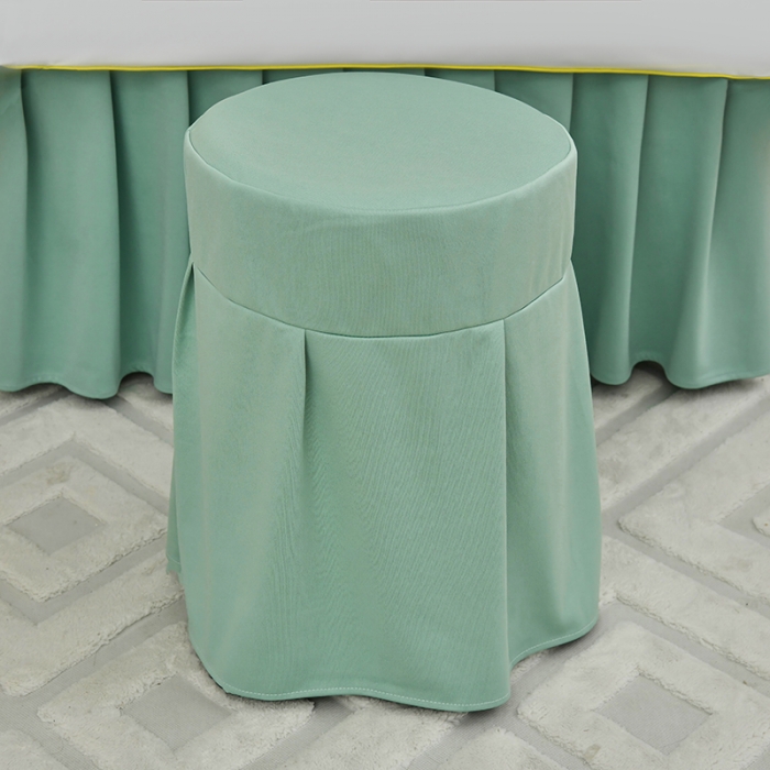 91家纺网 家纺一手货源 找家纺 不打烊 2023新款欧洲尼美容床罩四件套 皇家风范 浅绿色