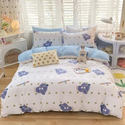 91家纺网 家纺一手货源 找家纺 （总）多品家纺 2023新款13070全棉单被套暗线