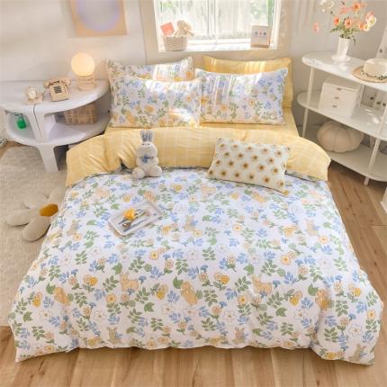 91家纺网 家纺一手货源 找家纺 （总）多品家纺 2023新款13070全棉单被套暗线