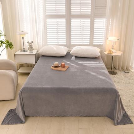 圣楚 2024新款宝宝绒保暖单床单 灰色