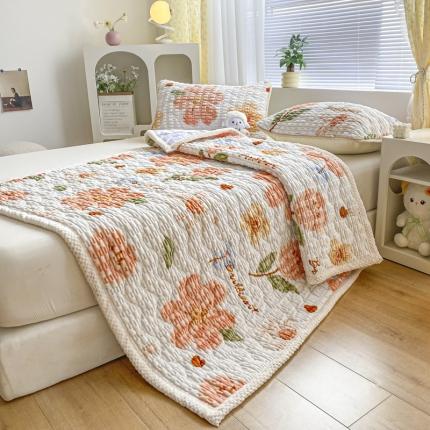 91家纺网 家纺一手货源 找家纺 摩妮卡 2025新款A类玉米绒夹棉牛奶绒床垫 馨香