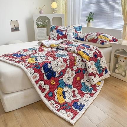 91家纺网 家纺一手货源 找家纺 摩妮卡 2025新款A类玉米绒夹棉牛奶绒床垫 安琪儿