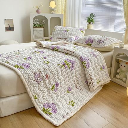 91家纺网 家纺一手货源 找家纺 （总）摩妮卡 2025新款A类玉米绒夹棉牛奶绒床垫