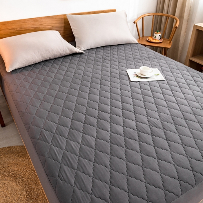 91家纺网 家纺一手货源 找家纺 丽芙 2024新款防水床笠素色-【四季款】 暗域黑