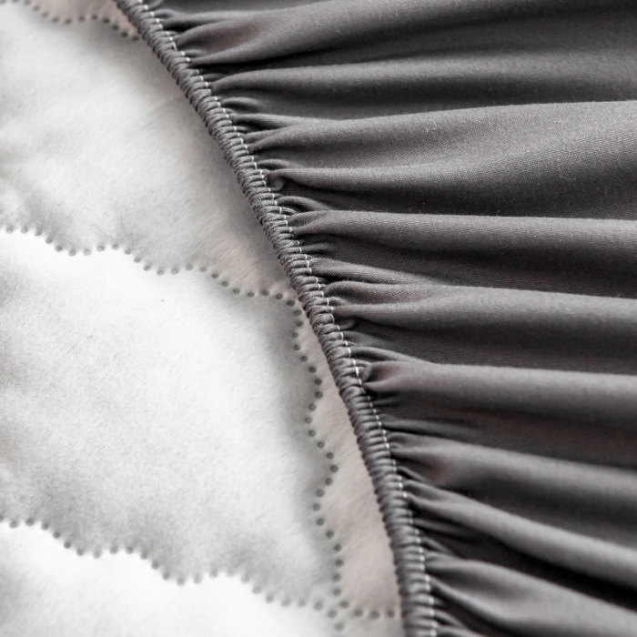 91家纺网 家纺一手货源 找家纺 丽芙 2024新款防水床笠素色-【四季款】 暗域黑