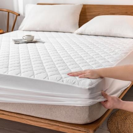 91家纺网 家纺一手货源 找家纺 （总）丽芙 2024新款防水床笠素色-【四季款】