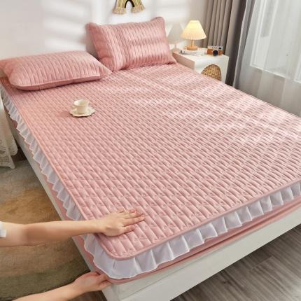 91家纺网 家纺一手货源 找家纺 (总)丽芙 2024新款全棉13372小花边机包边床笠款-【四季款】