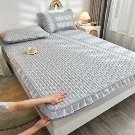 91家纺网 家纺一手货源 找家纺 (总)丽芙 2024新款全棉13372小花边机包边床笠款-【四季款】