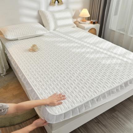 91家纺网 家纺一手货源 找家纺 (总)丽芙 2024新款全棉13372小花边机包边床笠款-【四季款】