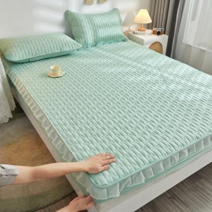 91家纺网 家纺一手货源 找家纺 (总)丽芙 2024新款全棉13372小花边机包边床笠款-【四季款】