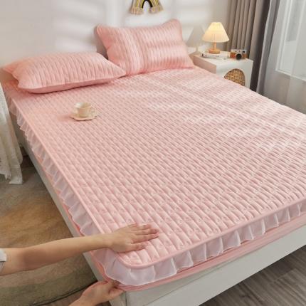 91家纺网 家纺一手货源 找家纺 (总)丽芙 2024新款全棉13372小花边机包边床笠款-【四季款】