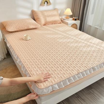 91家纺网 家纺一手货源 找家纺 (总)丽芙 2024新款全棉13372小花边机包边床笠款-【四季款】