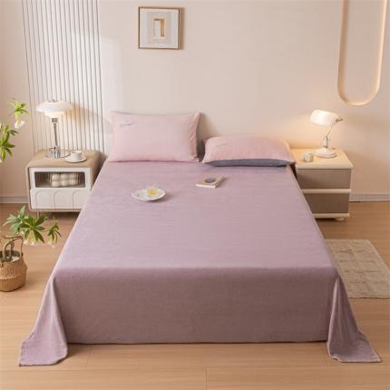 91家纺网 家纺一手货源 找家纺 （总）798家纺 2023新款牛奶绒纯色床单系列