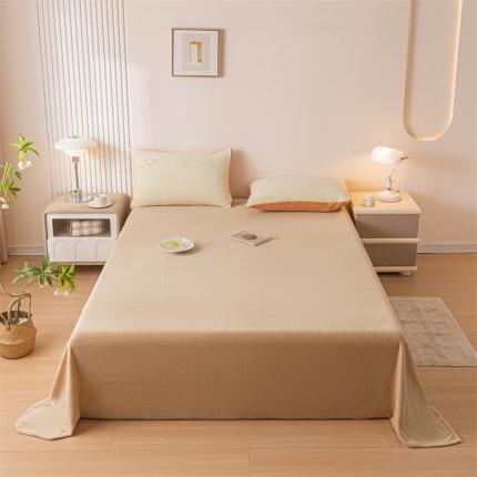 91家纺网 家纺一手货源 找家纺 （总）798家纺 2023新款牛奶绒纯色床单系列