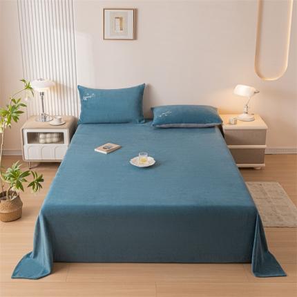 91家纺网 家纺一手货源 找家纺 （总）798家纺 2023新款牛奶绒纯色床单系列