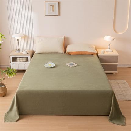 91家纺网 家纺一手货源 找家纺 （总）798家纺 2023新款牛奶绒纯色床单系列