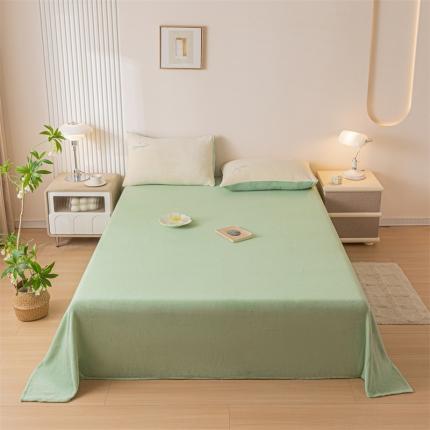 91家纺网 家纺一手货源 找家纺 （总）798家纺 2023新款牛奶绒纯色床单系列