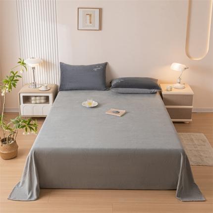 91家纺网 家纺一手货源 找家纺 （总）798家纺 2023新款牛奶绒纯色床单系列