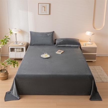 91家纺网 家纺一手货源 找家纺 （总）798家纺 2023新款牛奶绒纯色床单系列