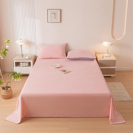 91家纺网 家纺一手货源 找家纺 （总）798家纺 2023新款牛奶绒纯色床单系列