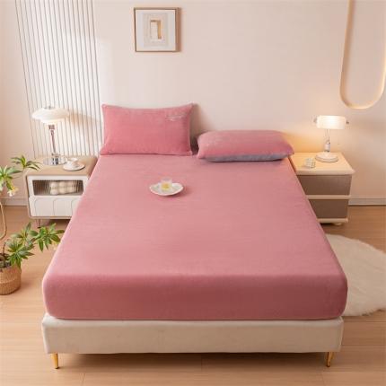 91家纺网 家纺一手货源 找家纺 （总）798家纺 2023新款牛奶绒纯色床笠