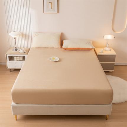 91家纺网 家纺一手货源 找家纺 （总）798家纺 2023新款牛奶绒纯色床笠