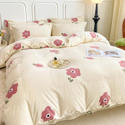 91家纺网 家纺一手货源 找家纺 （总）518家纺 2025新款A类高克重臻棉绒牛奶绒单被套（可定制）