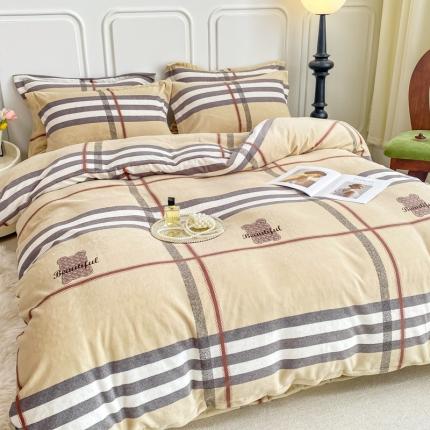 91家纺网 家纺一手货源 找家纺 （总）518家纺 2025新款A类高克重臻棉绒牛奶绒单被套（可定制）