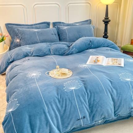 91家纺网 家纺一手货源 找家纺 （总）518家纺 2025新款A类高克重臻棉绒牛奶绒单被套（可定制）