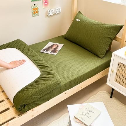 91家纺网 家纺一手货源 找家纺 (总) 眠博士 2023新款A类全棉华夫格学生床床笠