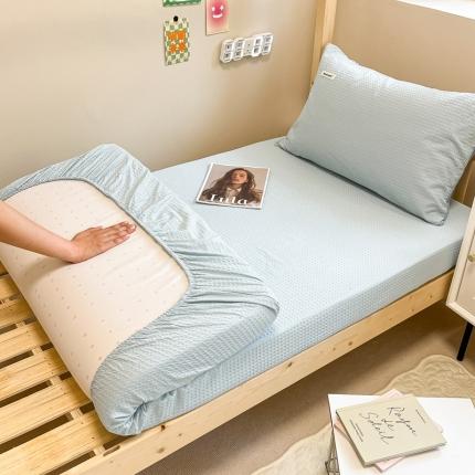 91家纺网 家纺一手货源 找家纺 (总) 眠博士 2023新款A类全棉华夫格学生床床笠