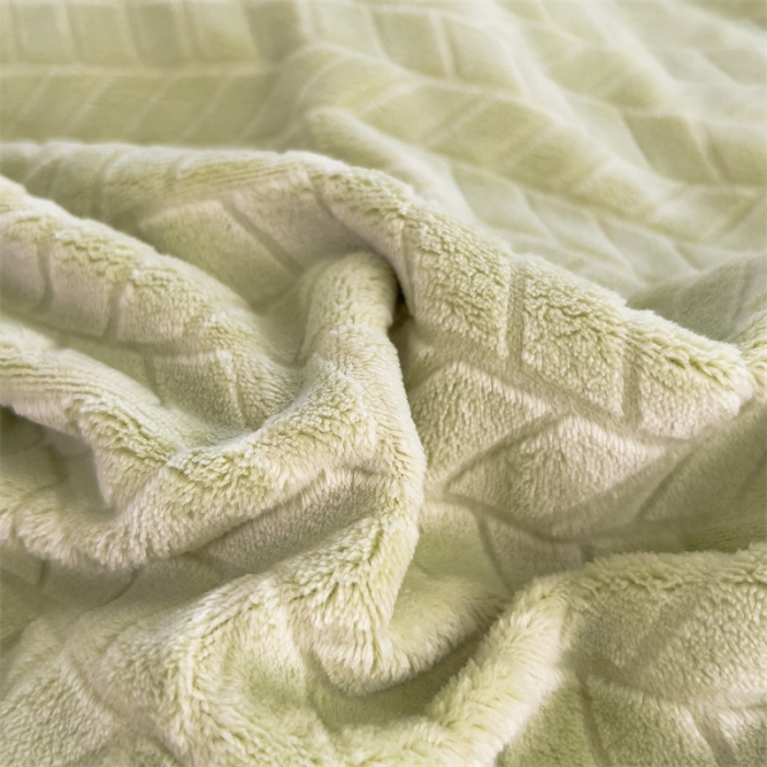 91家纺网 家纺一手货源 找家纺 全季家居 2023新款小清新A类高克重加厚印花牛奶绒被套单件 果绿