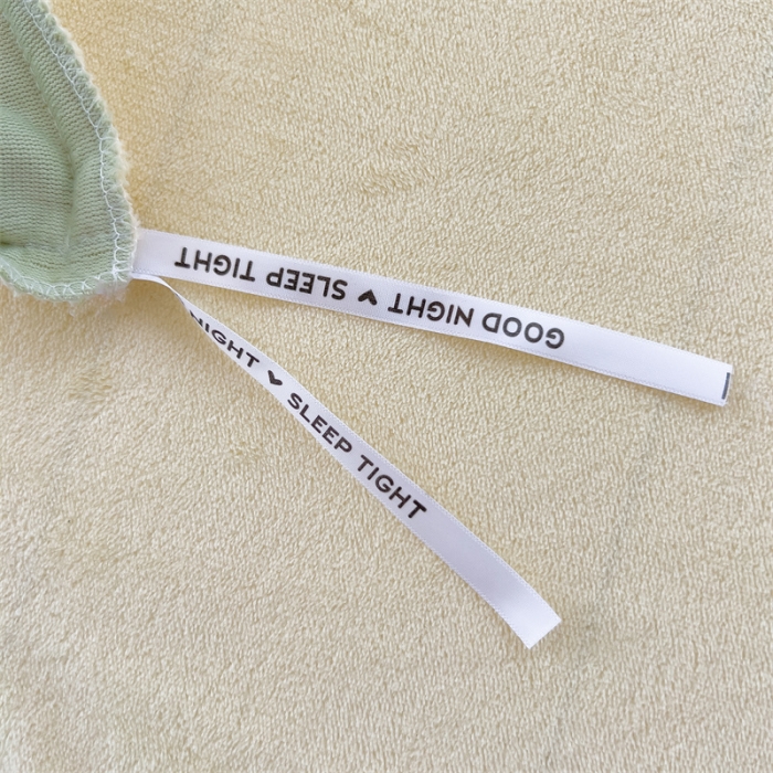 91家纺网 家纺一手货源 找家纺 全季家居 2023新款小清新A类高克重加厚印花牛奶绒被套单件 果绿+奶黄