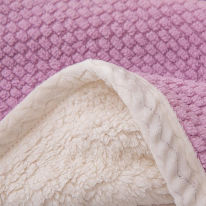 91家纺网 家纺一手货源 找家纺 金来家纺 2024玫瑰绒毛毯 羊羔绒复合毯 盖毯 午睡毯子香芋紫