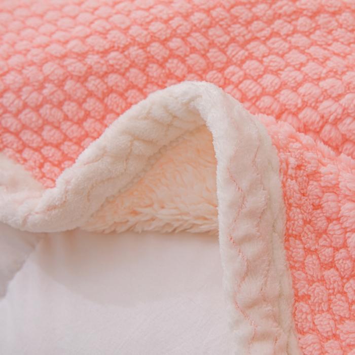 91家纺网 家纺一手货源 找家纺 金来家纺 2024玫瑰绒毛毯 羊羔绒复合毯 盖毯 午睡毯子少女粉