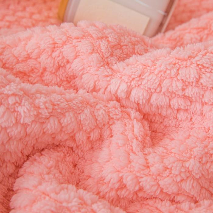 91家纺网 家纺一手货源 找家纺 金来家纺 2024玫瑰绒毛毯 羊羔绒复合毯 盖毯 午睡毯子少女粉